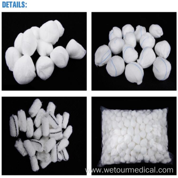 100% Cotton Medical Disposable Absorbent Gauze Ball